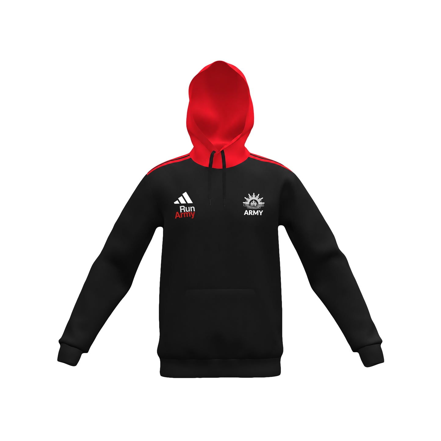 Run Army Adidas Red Hoodie